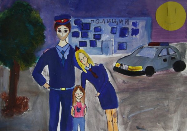 В радуге профессий полицейский