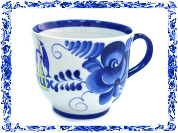 Чайная пара Гжельский фарфоровый завод