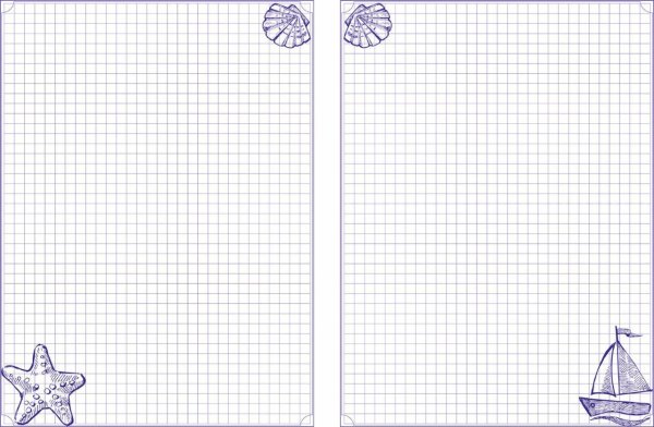 Лист в клеточку для печати