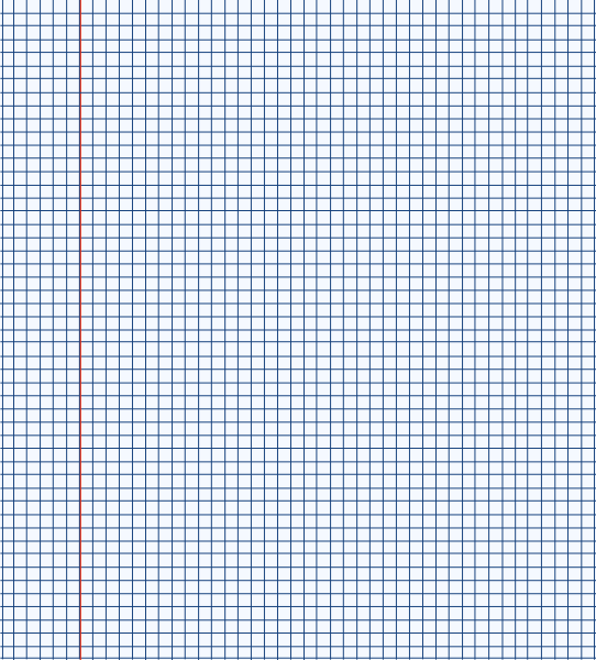 Тетрадный лист в клетку