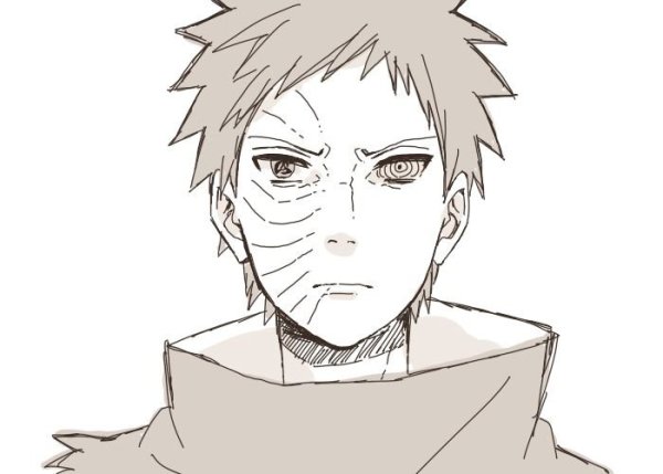 Обито Учиха для срисовки