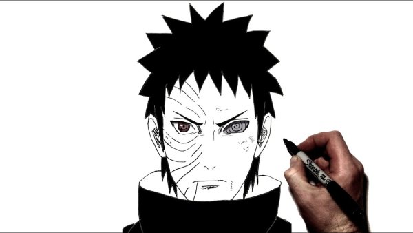 Obito Uchiha нарисовать