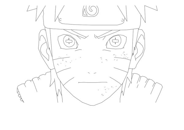 Раскраска аниме Наруто Обито