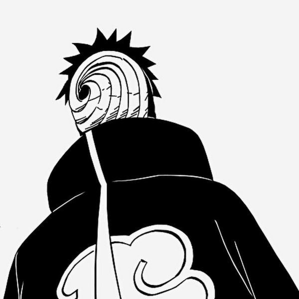 Обито Учиха чб