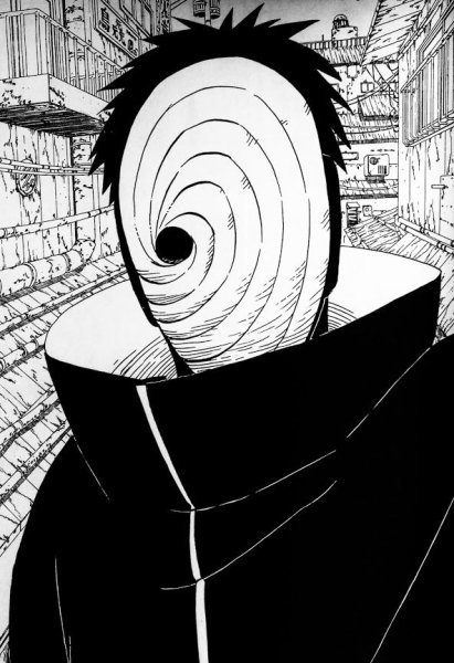 Моменты из манги Наруто Обито