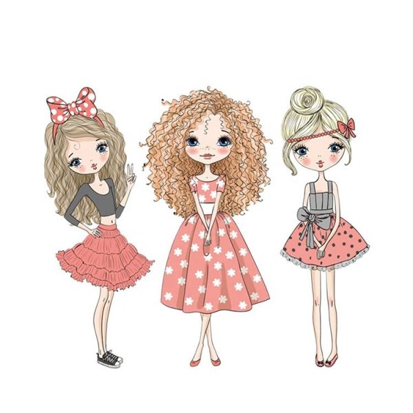 3 Девочки мультяшные