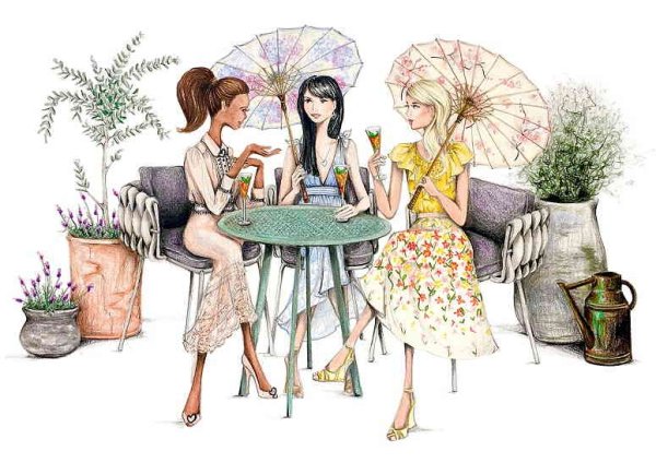 Девичьи иллюстрации