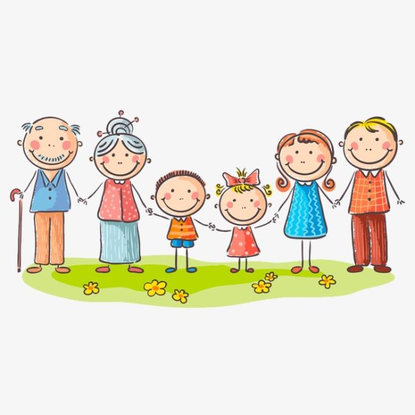 Веселая дружная семья