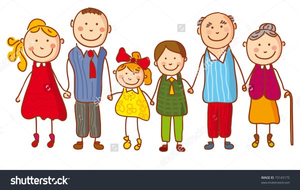 Девочка мальчик мама папа бабушка дедушка