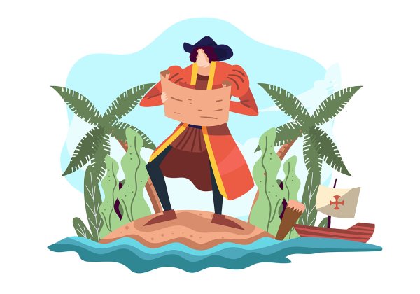 Христофор Колумб мультяшный