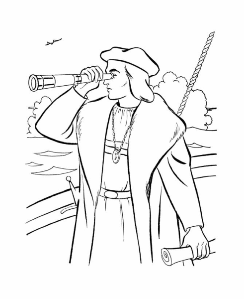 Как нарисовать Христофора Колумба