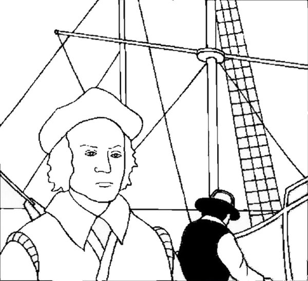 Корабль Христофора Колумба рисунок