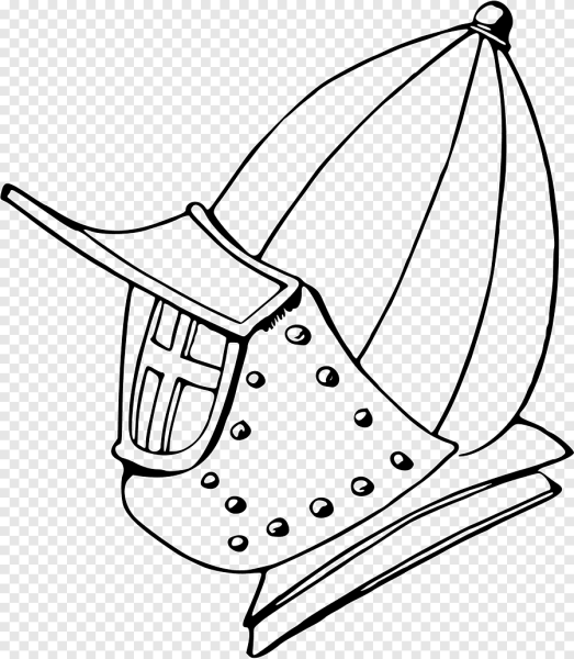 Рыцарский шлем нарисовать