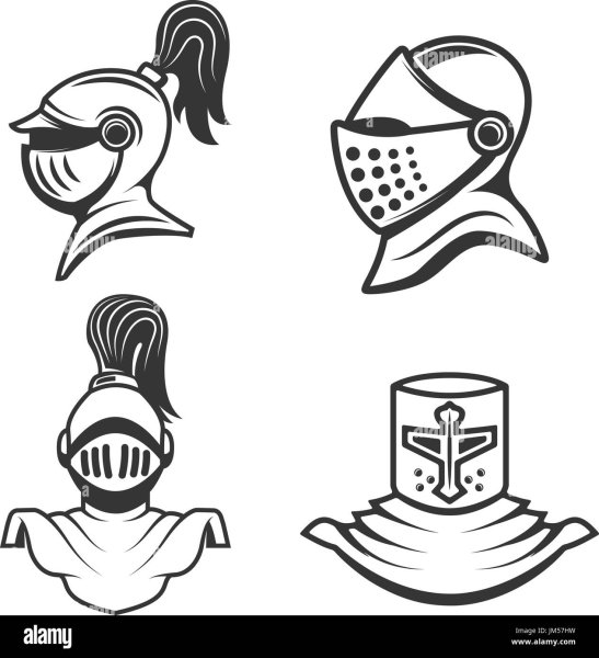 Шлем рыцаря силуэт