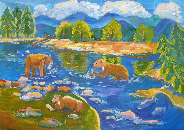 Природа Востока рисунки для детей