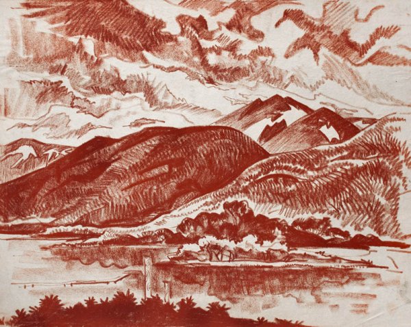 Рисунки сангиной