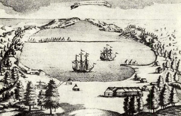 Петропавловск-Камчатский гравюра 18 века