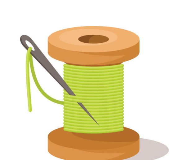 Катушка ниток вектор