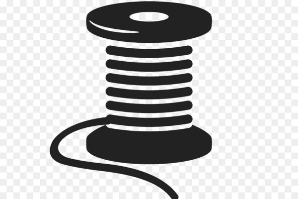 Катушка ниток силуэт