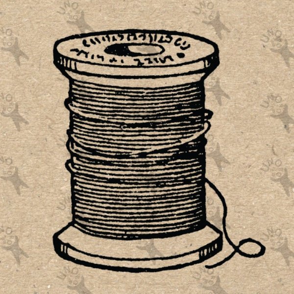 Катушка ниток старинная