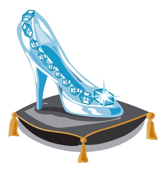 Туфелька Золушки на подушке