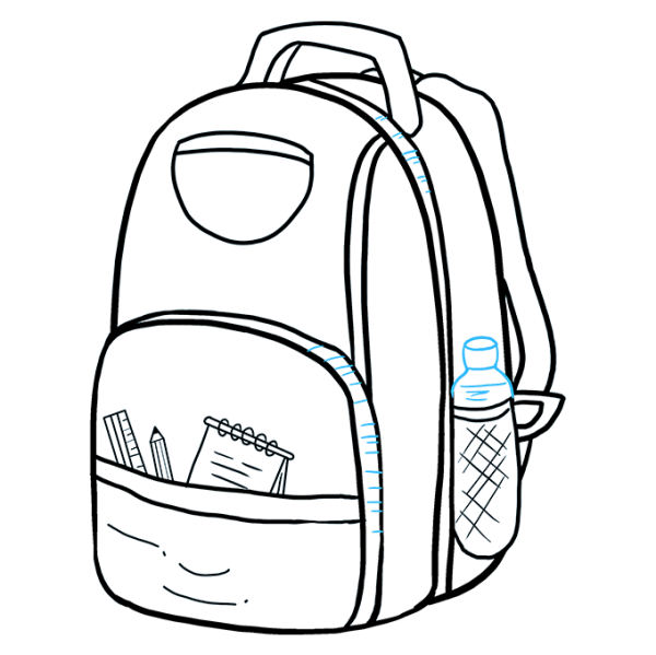 Портфель раскраска для детей