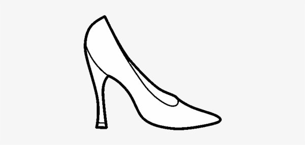 Туфелька Золушки раскраска