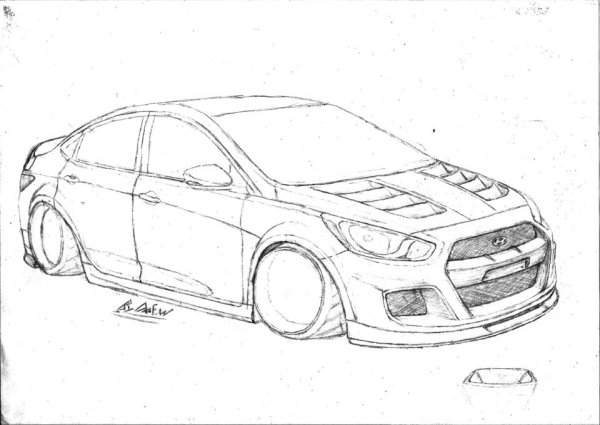 Хендай Солярис раскраска Солярис