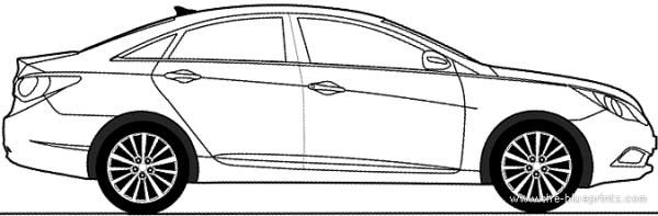 Hyundai i40 раскраска