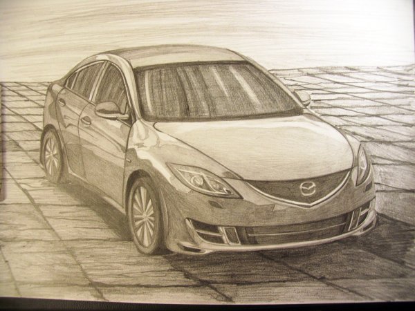 Рисунок машины Hyundai Solaris