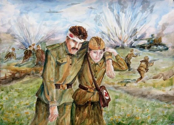 Рисунок на тему герои Отечества