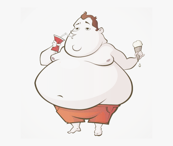 Толстый мультяшный
