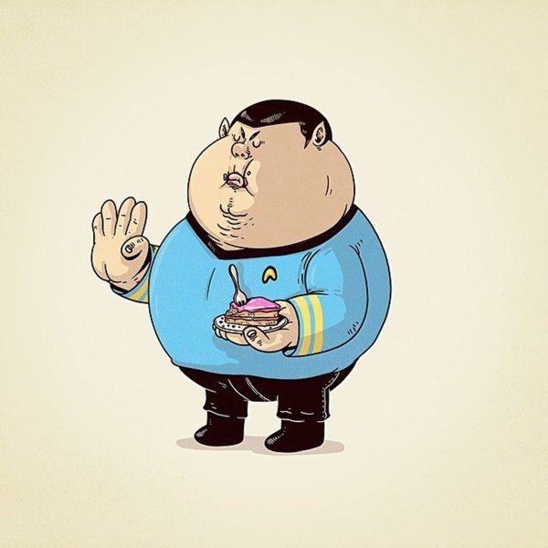 Толстый мультяшный