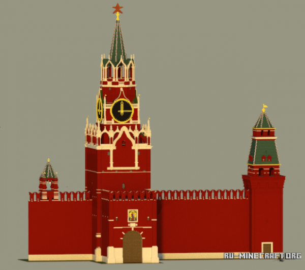 Спасская башня Кремля вид спереди