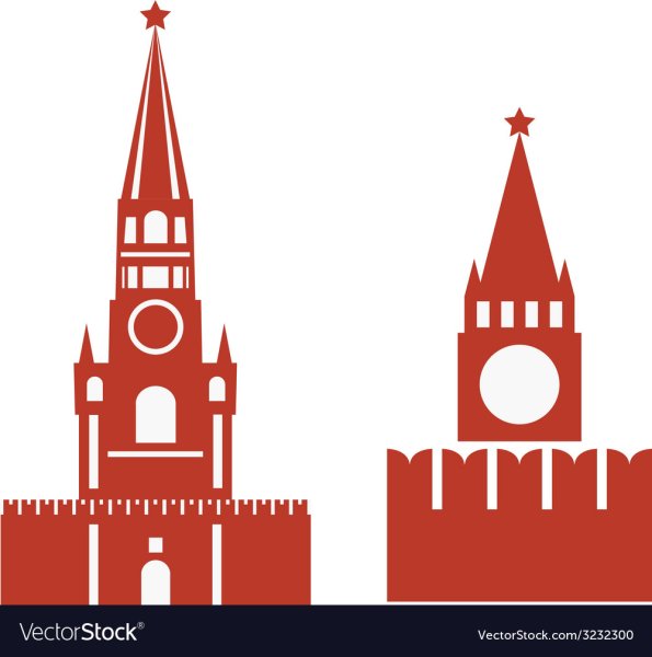 Трафарет Спасская башня Кремля
