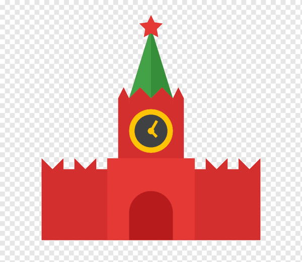 Картина Спасская башня Кремля для детей