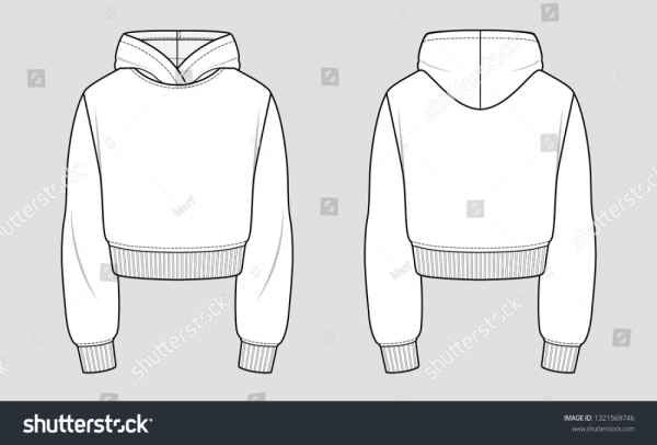 Технический эскиз толстовки