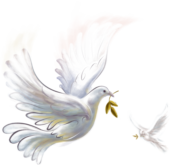 Голубь с веточкой