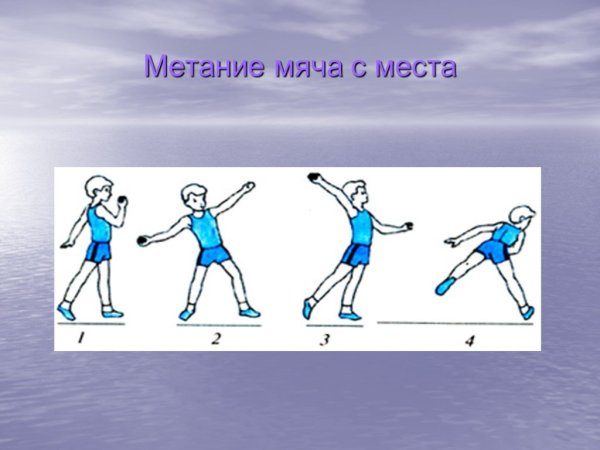 Техника метания с места