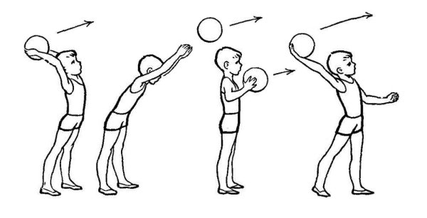 Техника метания набивного мяча