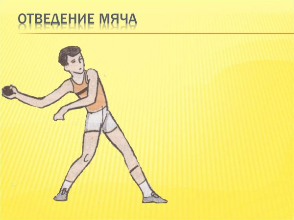 Метание мяча отведение мяча