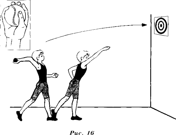 Метание мяча в вертикальную цель техника выполнения