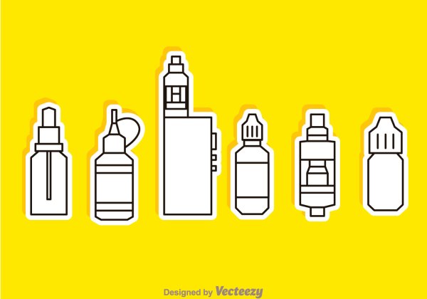 Электронная сигарета вектор