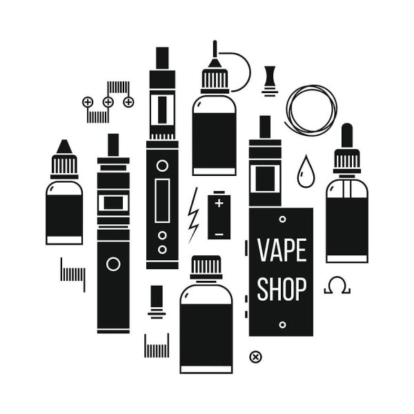 Значки вектор электронная сигарета