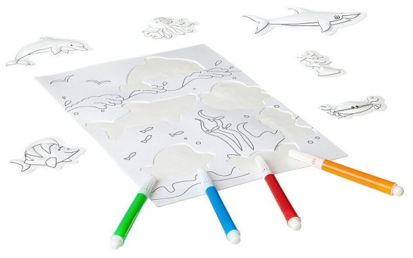 ABTOYS набор для творчества рисуем сами c воздушным аэрографом