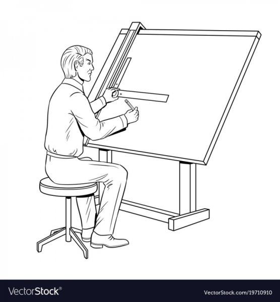 Профессия Архитектор раскраска для детей