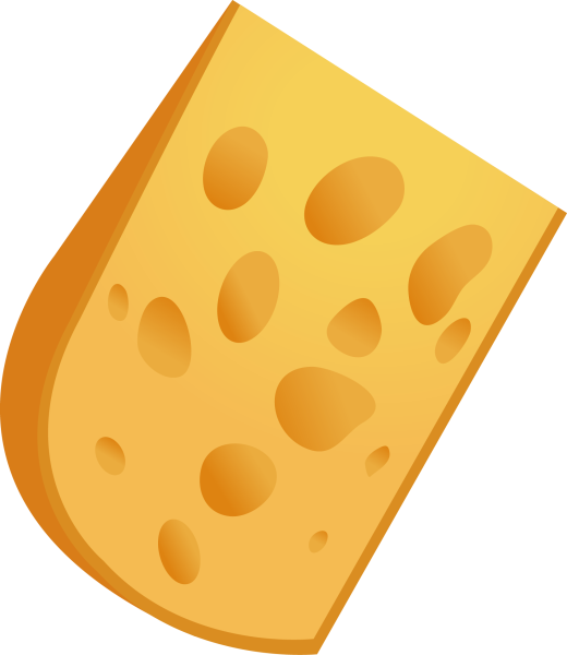 Кусочек сыра вектор