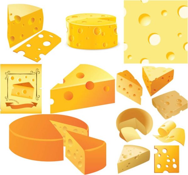 Головка сыра вектор