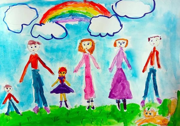 Конкурс детского рисунка моя семья