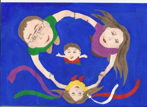 Рисунки детей на тему моя семья